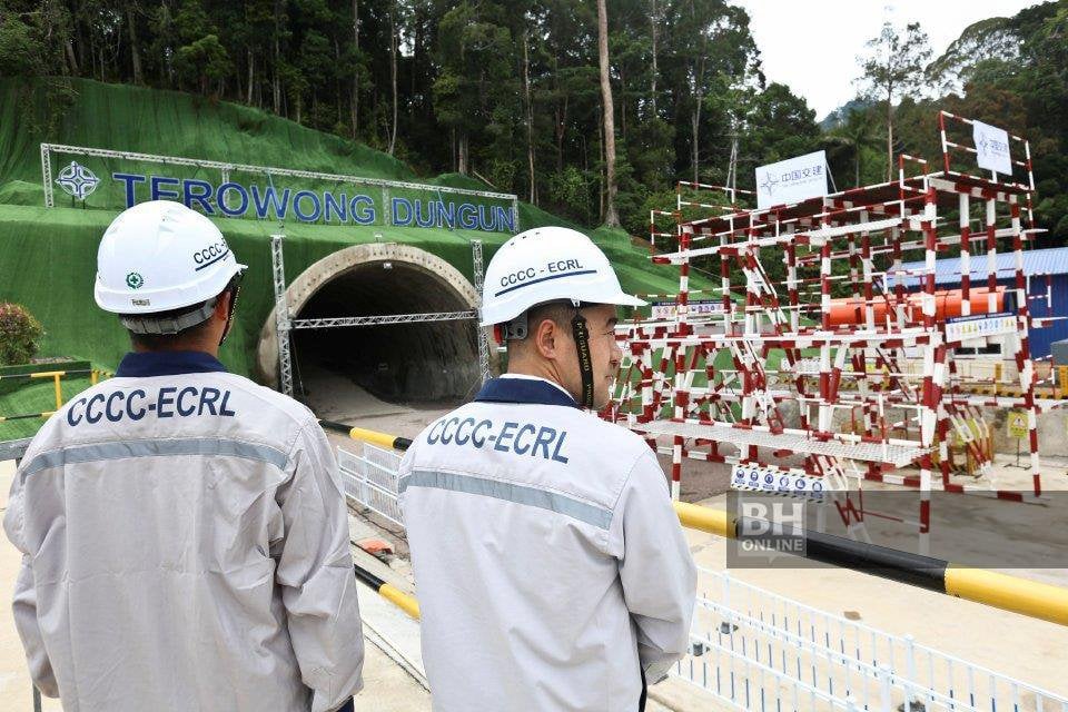 Projek ECRL Terowong Dungun di Terengganu mencapai penembusan terowong sepanjang 871 meter, enam bulan lebih awal daripada jadual asal. - Foto arkib NSTP